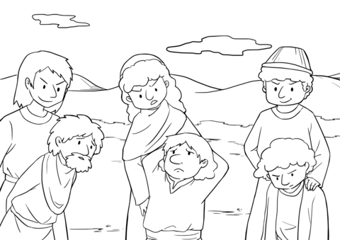 The Canaanite King Of Arad Attacked The Israelites And Captured Some Of Them Coloring Page